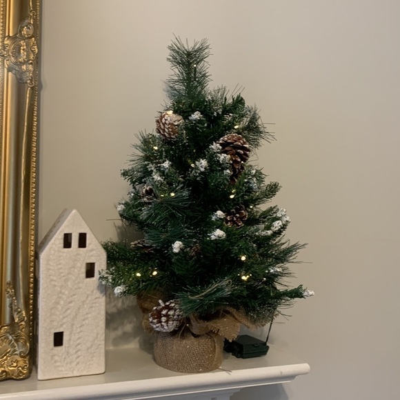 Christmas tree home decor mantel table holidays string lite battery operated - Picture 6 of 10